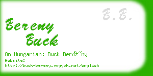 bereny buck business card